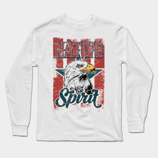 Native Spirit American Eagle Long Sleeve T-Shirt